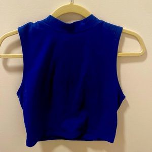 Royal Blue, Mock Neck Top, Forever 21, M